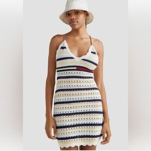 Tommy Hilfiger crochet mini dress
